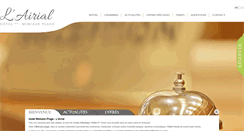 Desktop Screenshot of hotelairial.com
